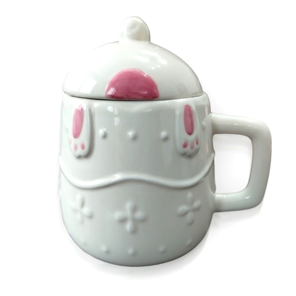 Rae Dunn Nimble Nest Bunny Mug – Figural Lidded Collector's Piece